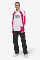 Pegador Mosco Longsleeve Jersey White Virtual Pink Ganzkörper Bild aus der Most Alive Kollektion für Herren