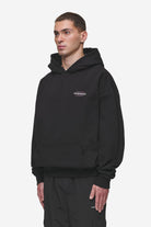 Pegador Lexing Oversized Hoodie Washed Black Gegenansicht aus der Most Alive Kollektion für Herren