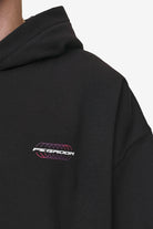 Pegador Lexing Oversized Hoodie Washed Black Detailshot aus der Most Alive Kollektion für Herren