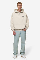 Pegador Duan Boxy Hoodie Washed Light Beige Seitenansicht aus der Most Alive Kollektion für Herren