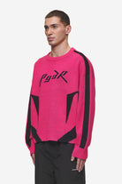 Pegador Kazan Boxy Knit Sweater Virtual Pink Black Seitenansicht aus der Most Alive Kollektion für Herren