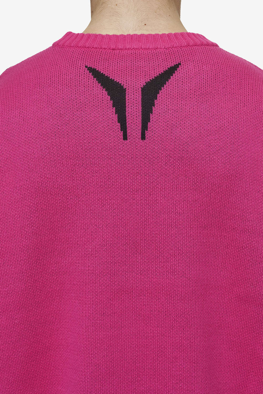 Pegador Kazan Boxy Knit Sweater Virtual Pink Black Gegenansicht aus der Most Alive Kollektion für Herren