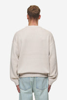 Pegador Lenox Oversized Knit Sweater Light Beige Gegenansicht aus der Most Alive Kollektion für Herren