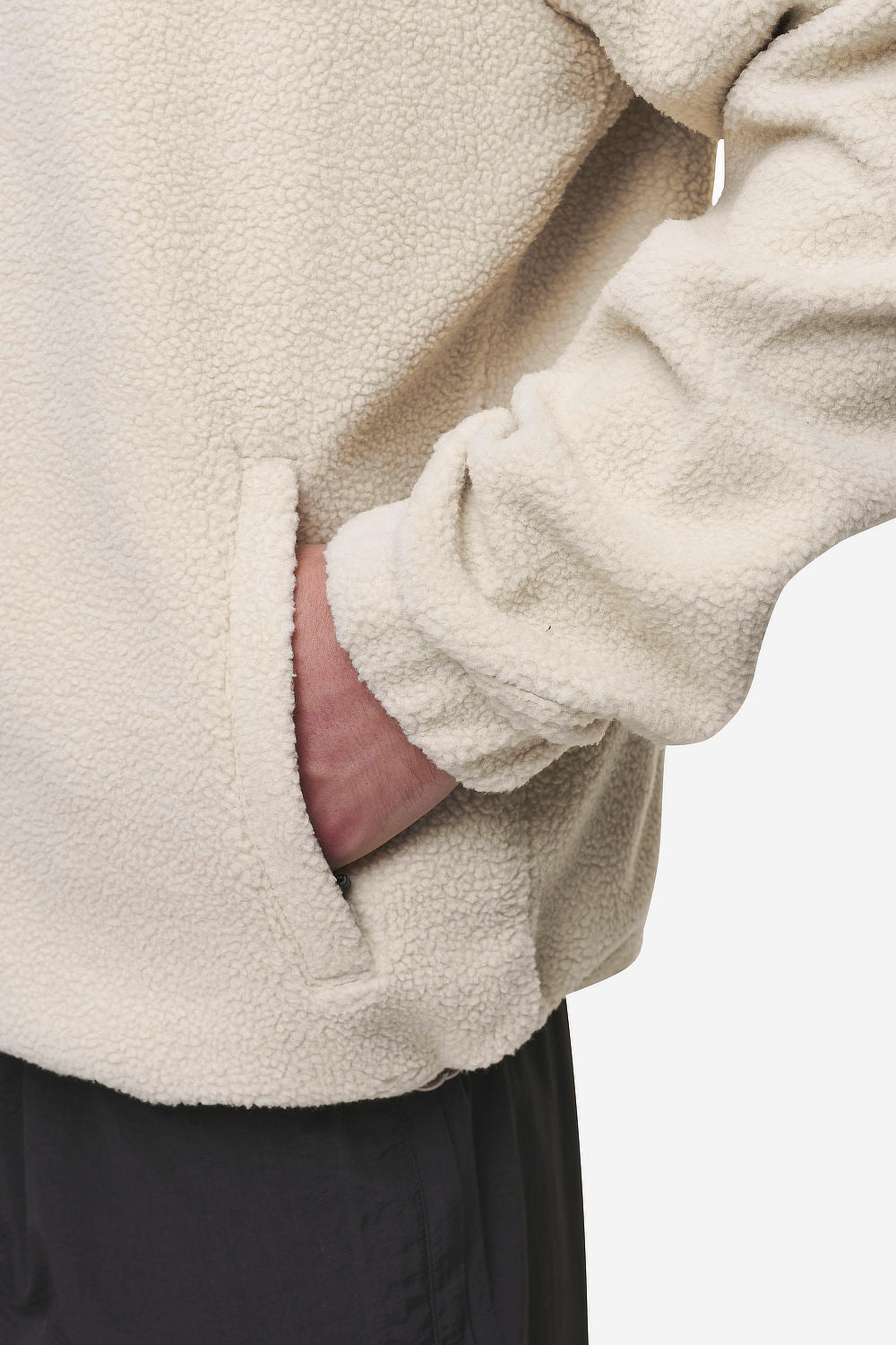 Pegador Willett Fleece Jacket Light Beige Detailshot aus der Most Alive Kollektion für Herren