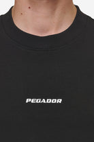 Pegador Logo Boxy Tee Washed Black Detailshot aus der Most Alive Kollektion für Herren