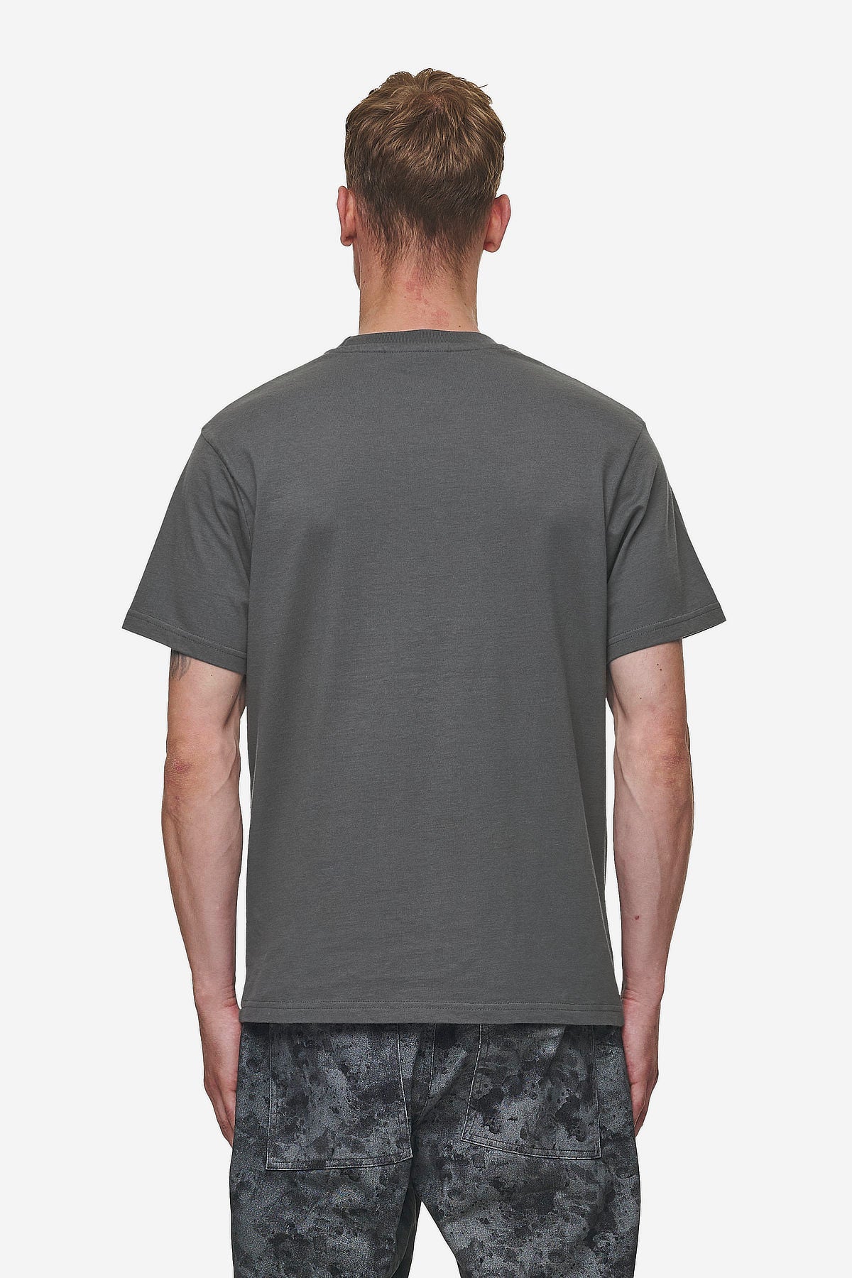 Pegador Bane Slim Tee Washed Anthracite Gegenansicht aus der Most Alive Kollektion für Herren