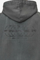 Pegador Lance Oversized Sweat Jacket Vintage Anthracite Detailshot aus der Most Alive Kollektion für Herren