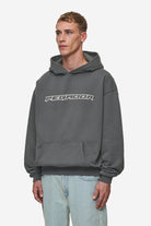 Pegador Alden Oversized Hoodie Washed Anthracite Seitenansicht aus der Most Alive Kollektion für Herren