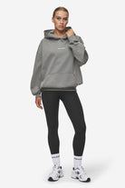 Pegador Clarita Logo Oversized Hoodie Washed Deep Grey White Gum Ganzkörper Bild aus der Most Alive Kollektion für DaHerren