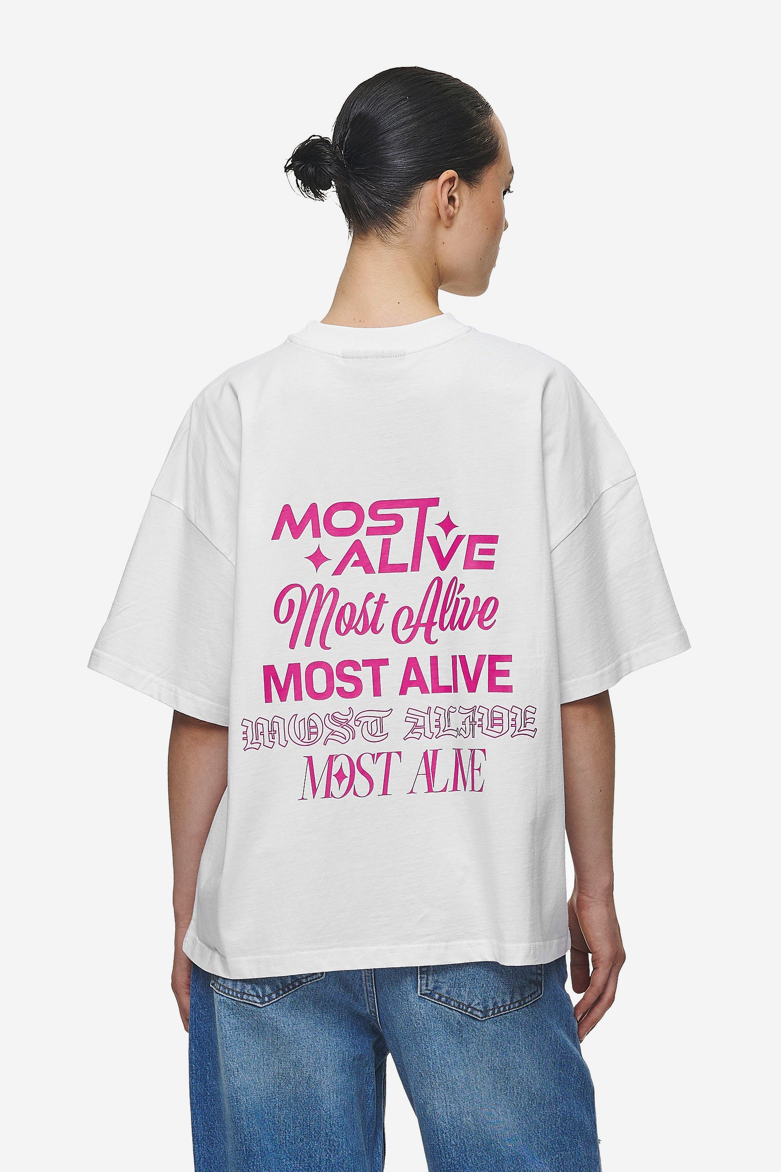 Pegador Mei Heavy Oversized Tee White Hauptansicht aus der Most Alive Kollektion für DaHerren