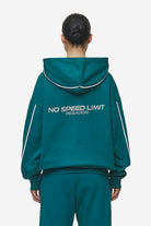 Pegador Naomi Oversized Hoodie Washed Urban Turquoise Gegenansicht aus der Most Alive Kollektion für DaHerren