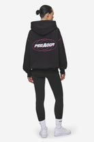 Pegador Jenna Oversized Sweat Jacket Washed Black Ganzkörper Bild aus der Most Alive Kollektion für DaHerren