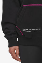 Pegador Jenna Oversized Sweat Jacket Washed Black Detailshot aus der Most Alive Kollektion für DaHerren