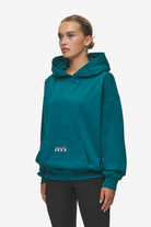 Pegador Nisa Oversized Hoodie Washed Urban Turquoise Gegenansicht aus der Most Alive Kollektion für DaHerren