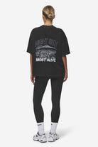 Pegador Sonia Heavy Oversized Tee Washed Black Gegenansicht aus der Most Alive Kollektion für DaHerren