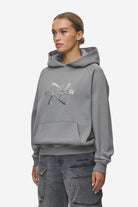 Pegador Klaria Oversized Hoodie Washed Deep Grey Gegenansicht aus der Most Alive Kollektion für DaHerren