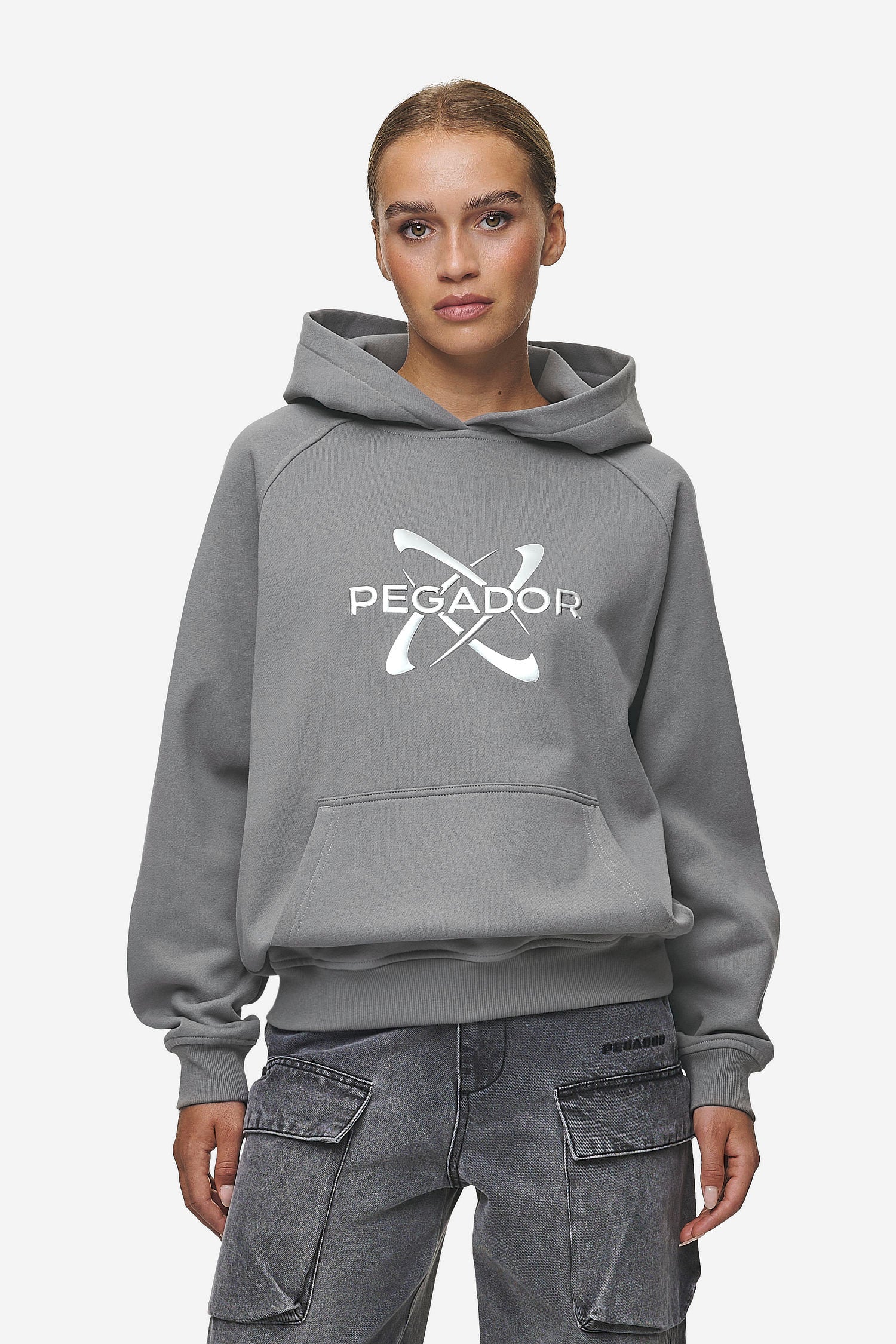 Pegador Klaria Oversized Hoodie Washed Deep Grey Hauptansicht aus der Most Alive Kollektion für DaHerren