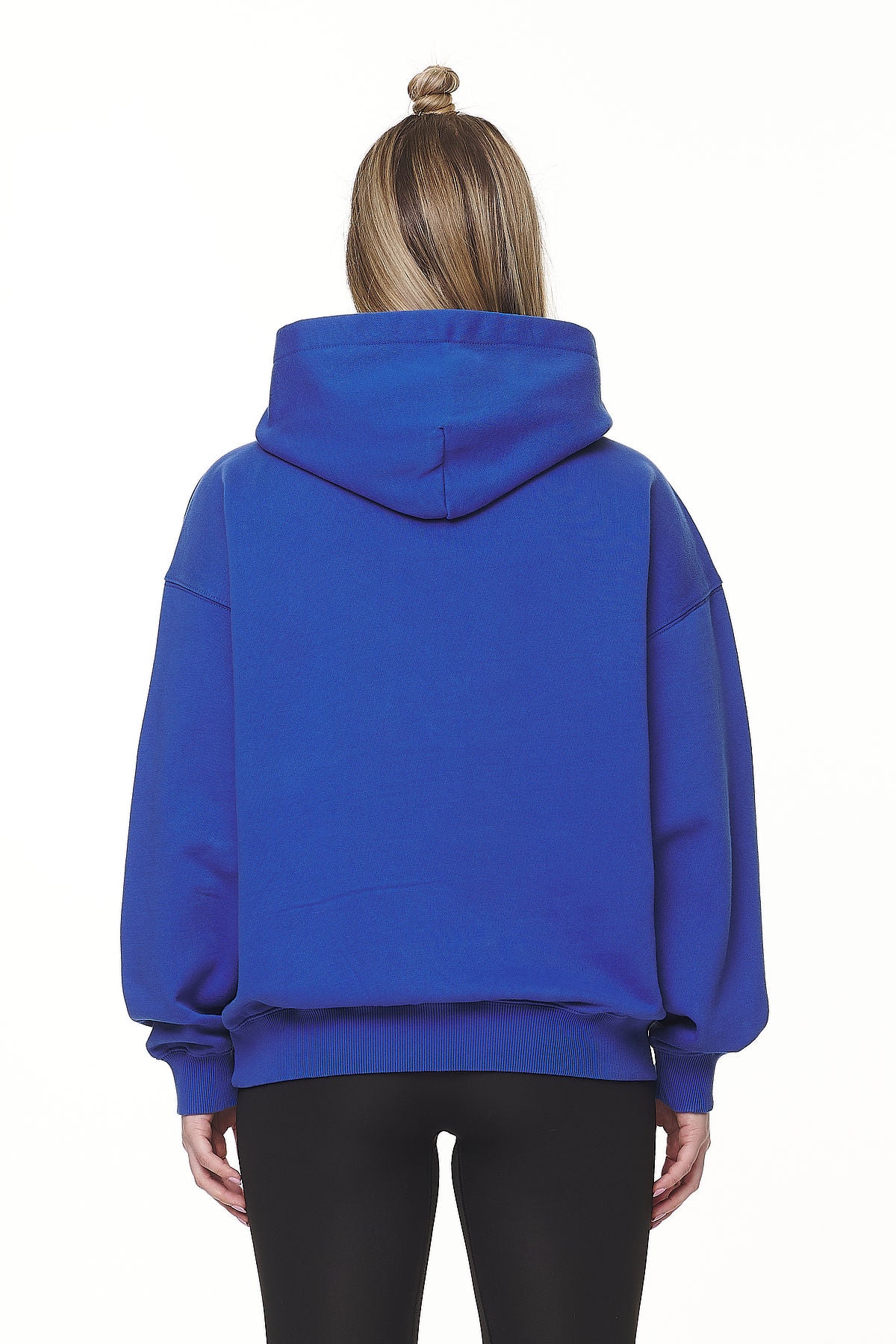 Pegador Clarita Logo Oversized Hoodie Washed True Blue White Gum Gegenansicht aus der Never Too Late Kollektion für DaHerren