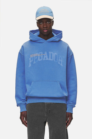 Pegador Gilford Oversized Hoodie Washed Retro Blue Hauptansicht aus der Never Too Late Kollektion für Herren