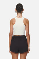 Pegador Ayla Crop Top Washed Coconut Milk Black Gegenansicht aus der Never Too Late Kollektion für DaHerren