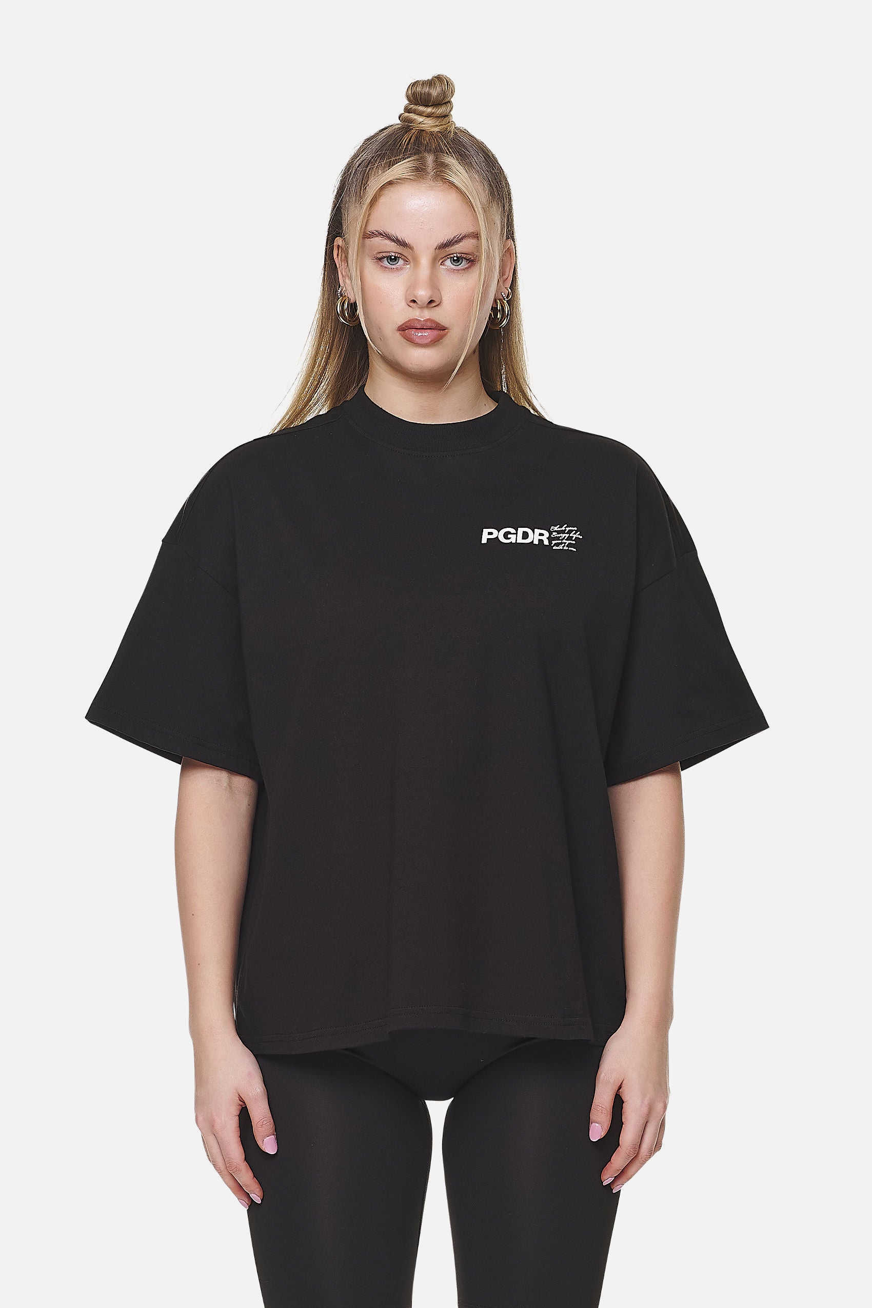 Pegador Habana Heavy Oversized Tee Black Seitenansicht aus der Never Too Late Kollektion für DaHerren