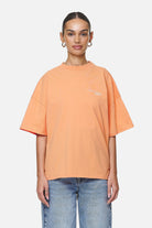 Pegador Berri Heavy Oversized Tee Washed Apricot Seitenansicht aus der Never Too Late Kollektion für DaHerren