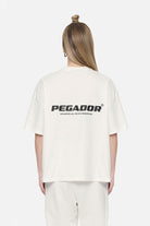 Pegador Arendal Logo Heavy Oversized Tee Washed Coconut Milk Black Hauptansicht aus der Never Too Late Kollektion für DaHerren