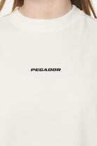 Pegador Arendal Logo Heavy Oversized Tee Washed Coconut Milk Black Detailshot aus der Never Too Late Kollektion für DaHerren