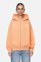 Pegador Airville Oversized Zip Hoodie Washed Apricot Seitenansicht aus der Never Too Late Kollektion für DaHerren