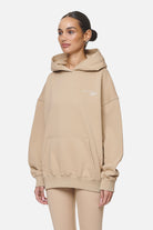 Pegador Berri Oversized Hoodie Washed Safari Sand Gegenansicht aus der Never Too Late Kollektion für DaHerren