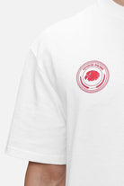 Pegador Gordan Oversized Tee White Detailshot aus der Never Too Late Kollektion für Herren