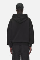 Pegador Leono Boxy Sweat Jacket  Washed Black Gegenansicht aus der Never Too Late Kollektion für Herren