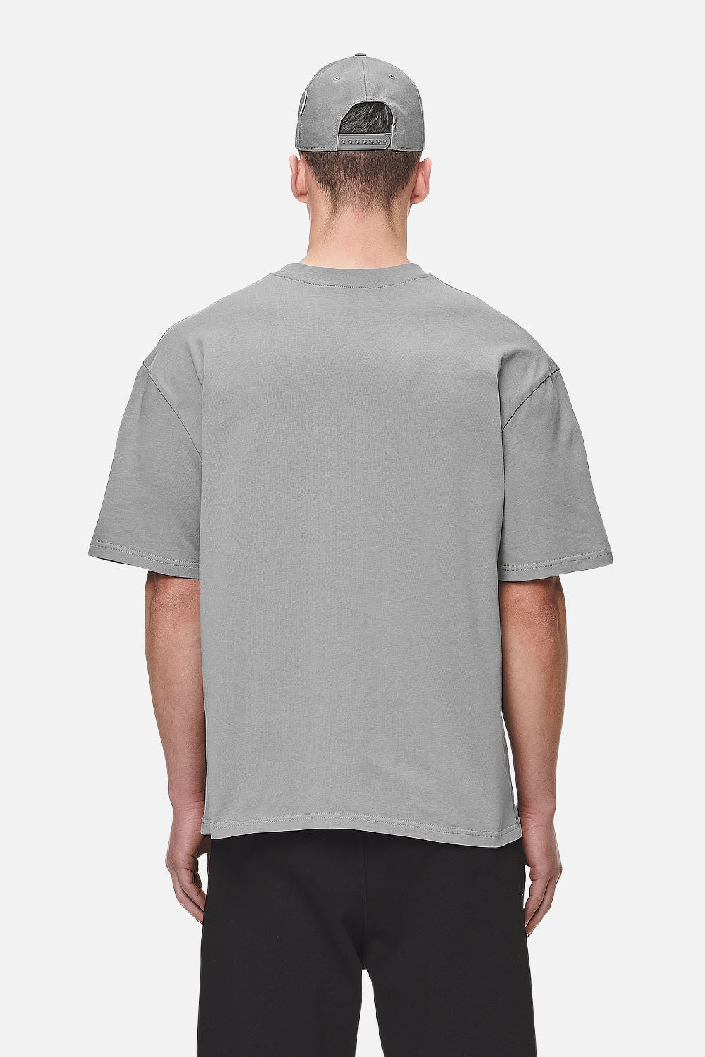 Pegador Logo Oversized Tee Washed Cool Grey White Gum Gegenansicht aus der Never Too Late Kollektion für Herren