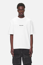 Pegador Colne Logo Oversized Tee White Seitenansicht aus der Never Too Late Kollektion für Herren