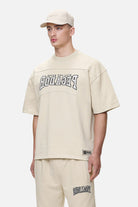 Pegador Beech Terry Boxy Tee  Washed Desert Sand Gegenansicht aus der Never Too Late Kollektion für Herren