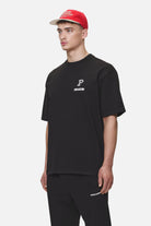 Pegador Baldock Oversized Tee Washed Black Gegenansicht aus der Never Too Late Kollektion für Herren