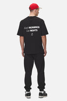 Pegador Baldock Oversized Tee Washed Black Detailshot aus der Never Too Late Kollektion für Herren