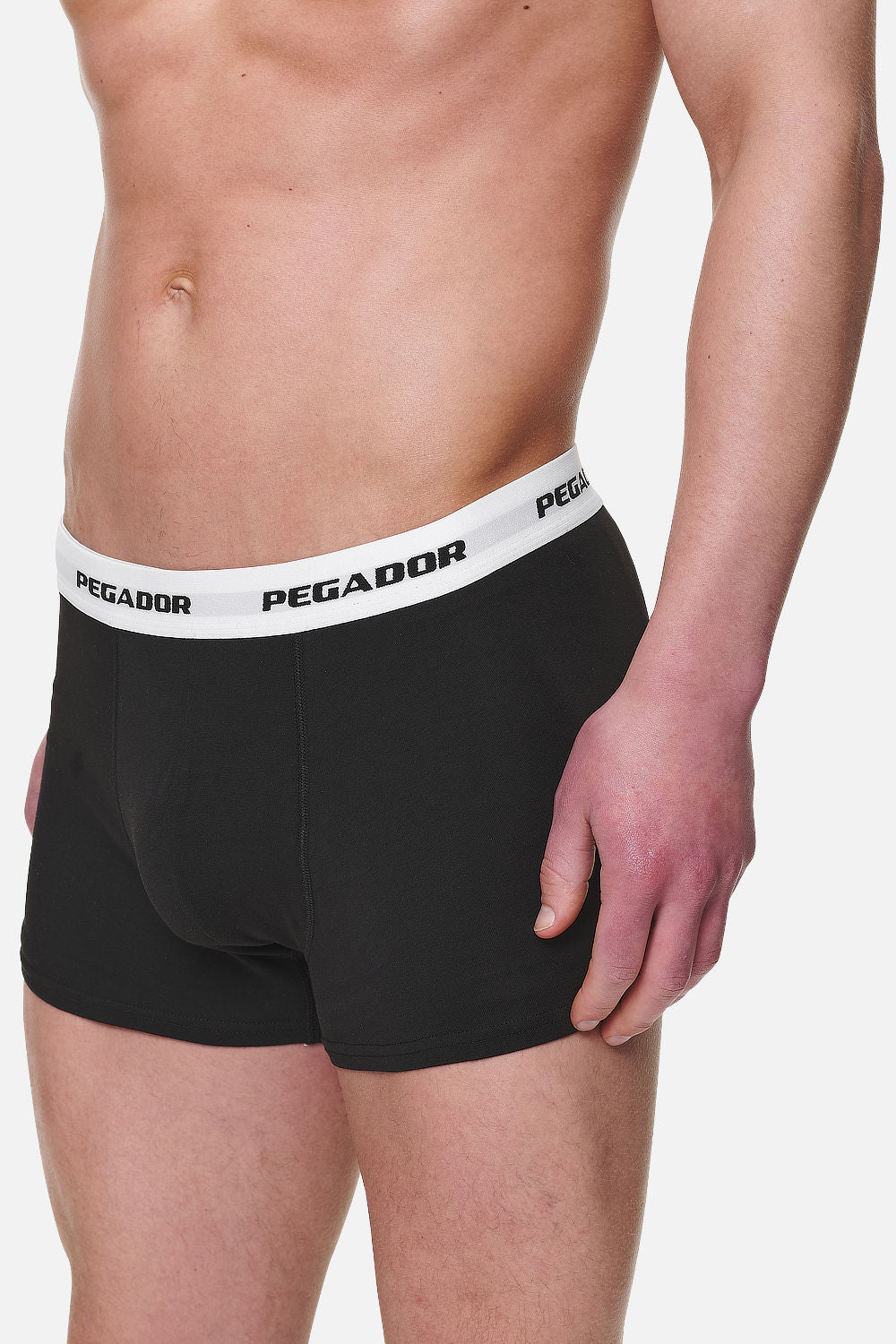 Pegador Ango Boxershorts 3 Pack Black White Gegenansicht aus der PEGADOR® Kollektion für Herren und Damen