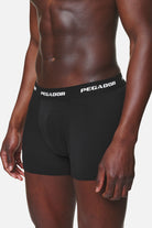 Pegador Tantun Boxershorts 3 Pack Black Grey Melange White Detailshot aus der PEGADOR® Kollektion für Herren und Damen