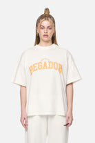 Pegador Wayruna Heavy Oversized Tee Washed Coconut Milk Hauptansicht aus der Never Too Late Kollektion für DaHerren