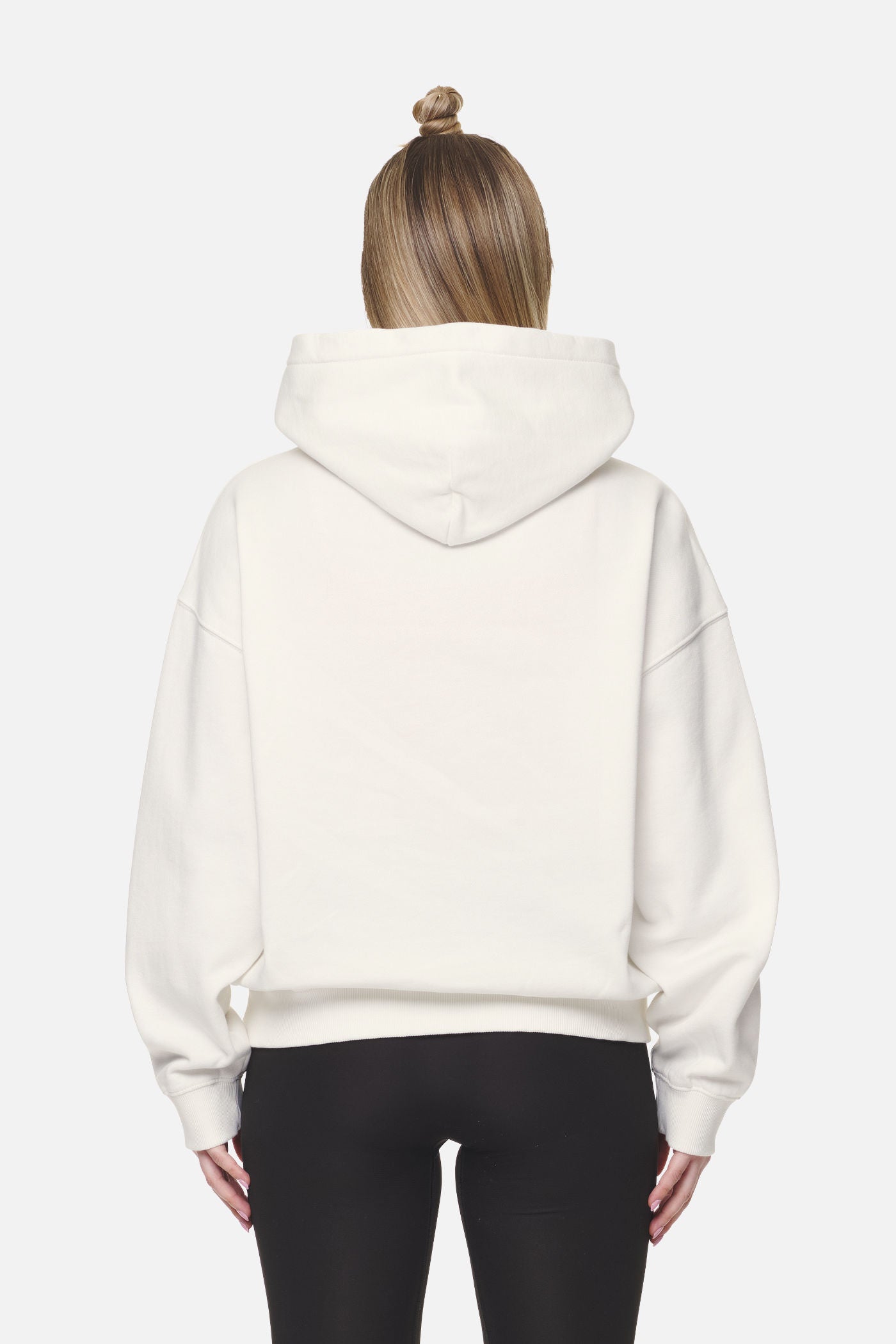 Pegador Wayruna Oversized Hoodie Washed Coconut Milk Gegenansicht aus der Never Too Late Kollektion für DaHerren