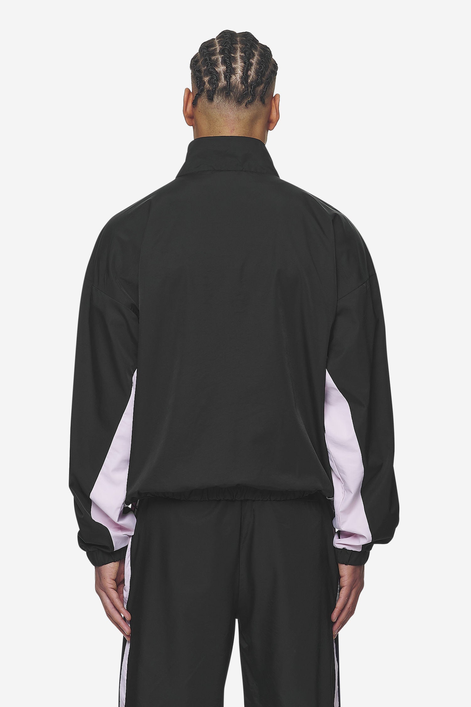 Pegador Stow Boxy Track Jacket Black Bubblegum Gegenansicht aus der Next Wave Kollektion für Herren