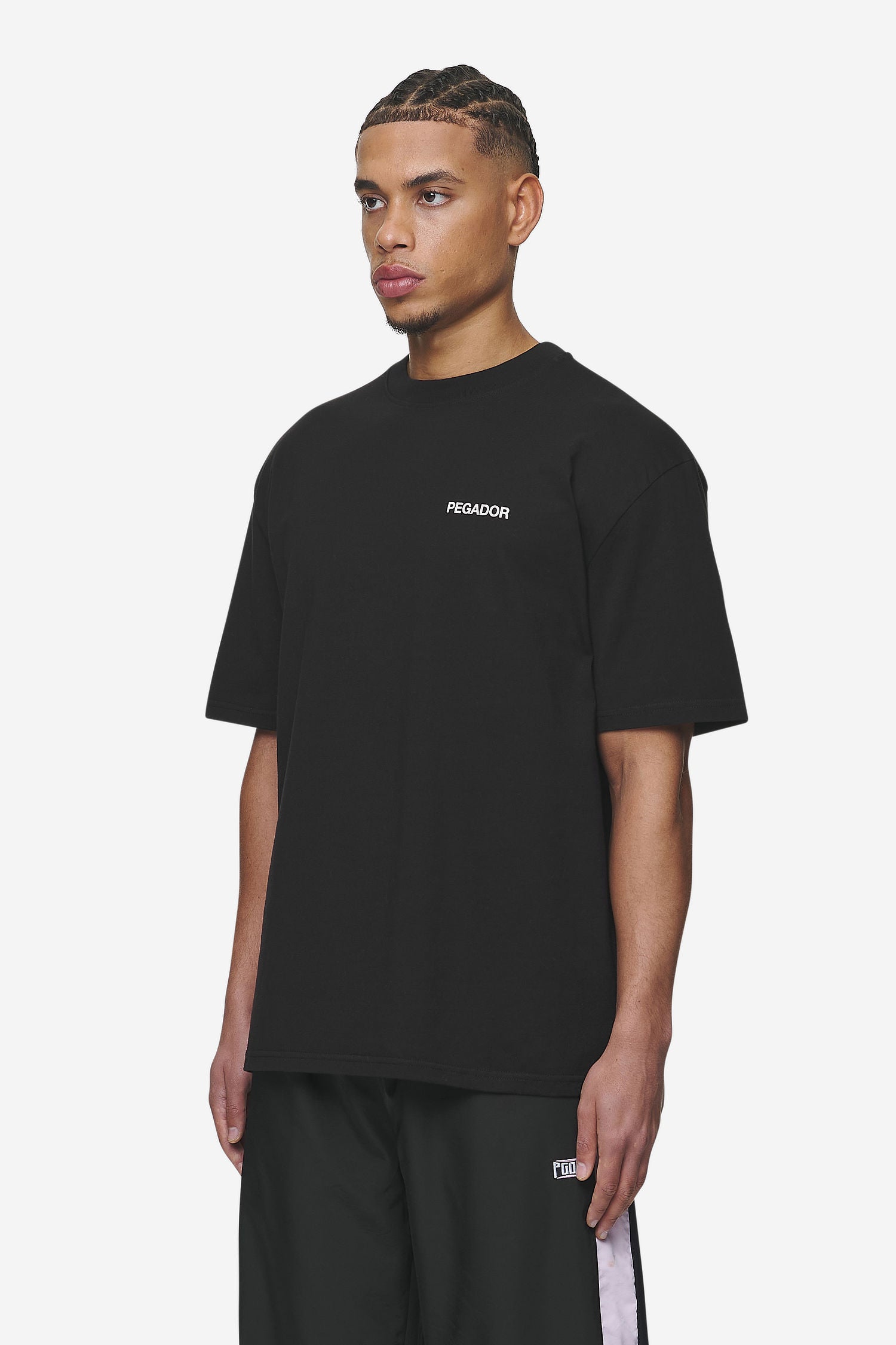 Pegador Aleso Oversized Tee Washed Black Gegenansicht aus der Next Wave Kollektion für Herren