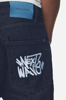 Pegador Raston Baggy Jeans Dark Blue Detailshot aus der Next Wave Kollektion für Herren