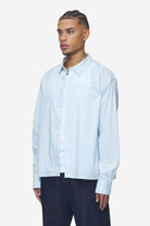 Pegador Raton Oversized Longsleeve Shirt Baby Blue White Seitenansicht aus der Next Wave Kollektion für Herren