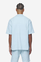 Pegador Libco Structured Knit Shirt Baby Blue Gegenansicht aus der Next Wave Kollektion für Herren