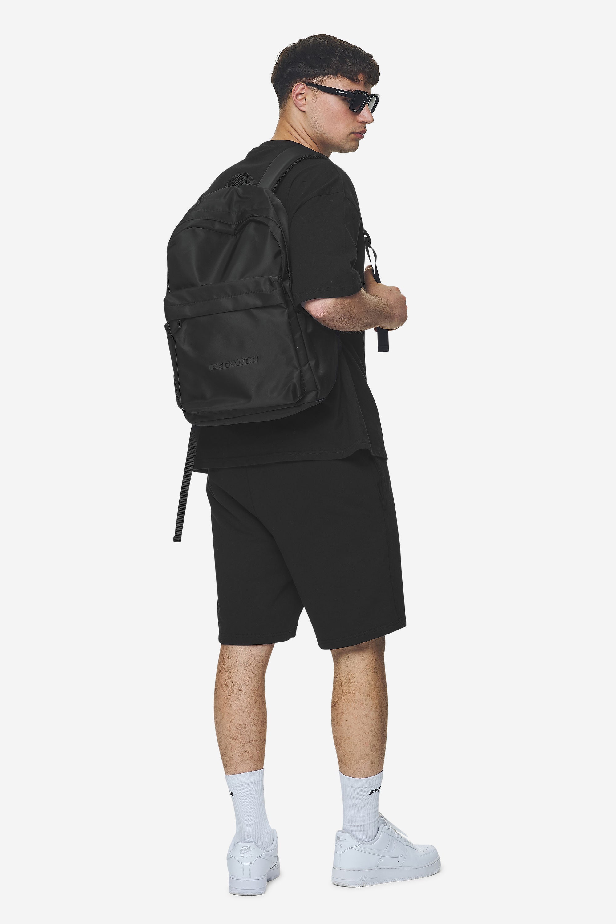 Pegador Ventnor Logo Nylon Backpack Black Detailshot aus der Next Wave Kollektion für Herren