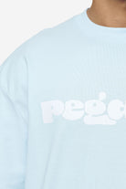 Pegador Cosmo Oversized Tee Washed Baby Blue Detailshot aus der Next Wave Kollektion für Herren