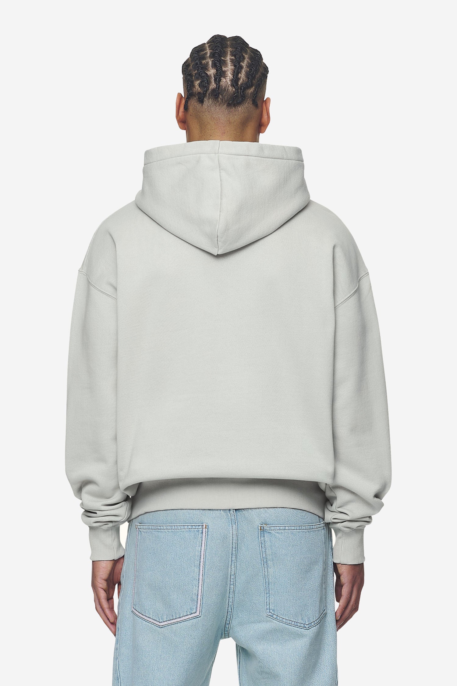 Pegador Cosmo Oversized Hoodie Washed Pearl Grey Gegenansicht aus der Next Wave Kollektion für Herren