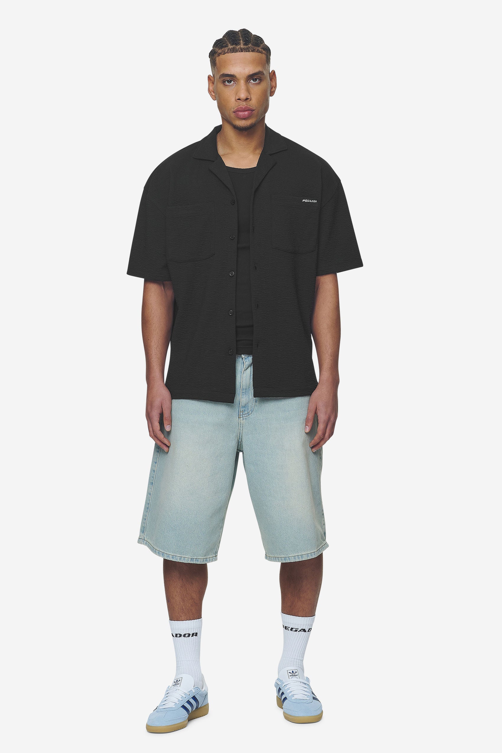 Pegador Acado Summer Shirt Black Detailshot aus der Next Wave Kollektion für Herren